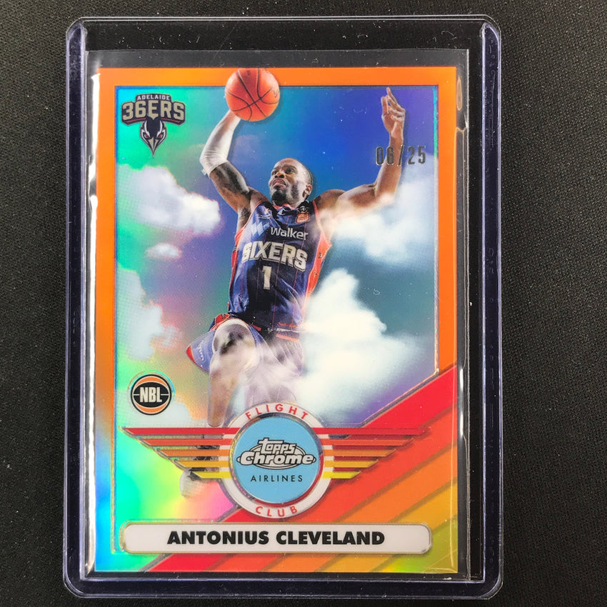 2022-23 Topps Chrome Nbl Antonius Cleveland Flight Club Orange 6/25