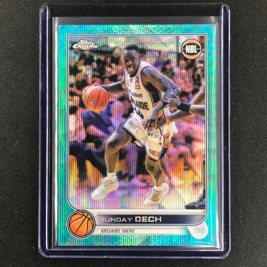 2022-23 Topps Chrome Nbl Sunday Dech Aqua Wave /199 No 2