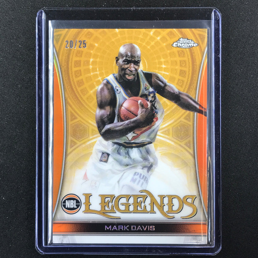 2022-23 Topps Chrome Nbl Mark Davis Nbl Legends Orange 20/25