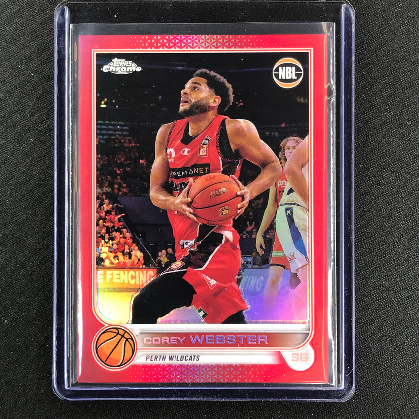 2022-23 Topps Chrome Nbl Corey Webster Red 1/5