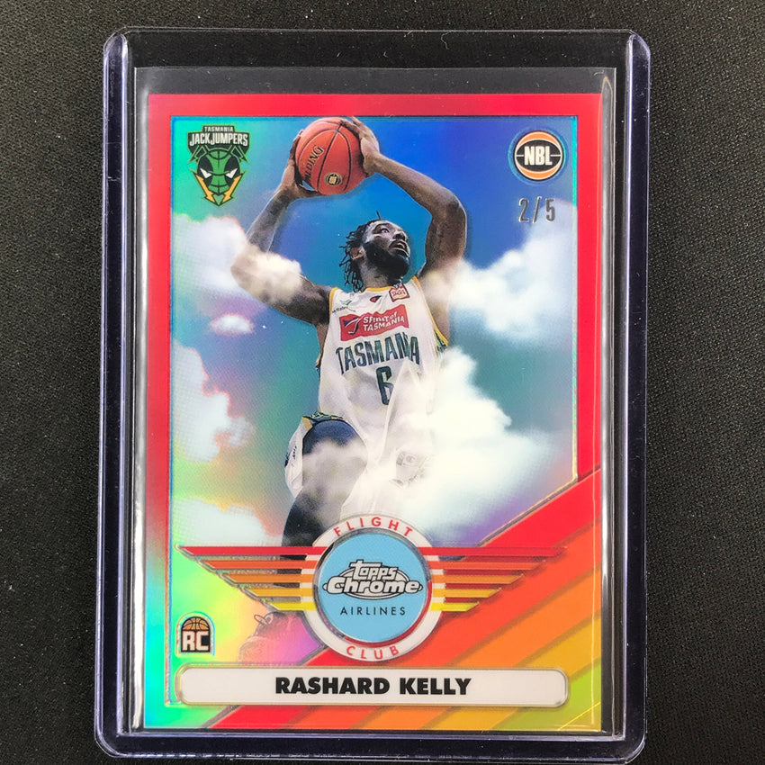 2022-23 Topps Chrome Nbl Rashard Kelly Flight Club Rookie Red 2/5