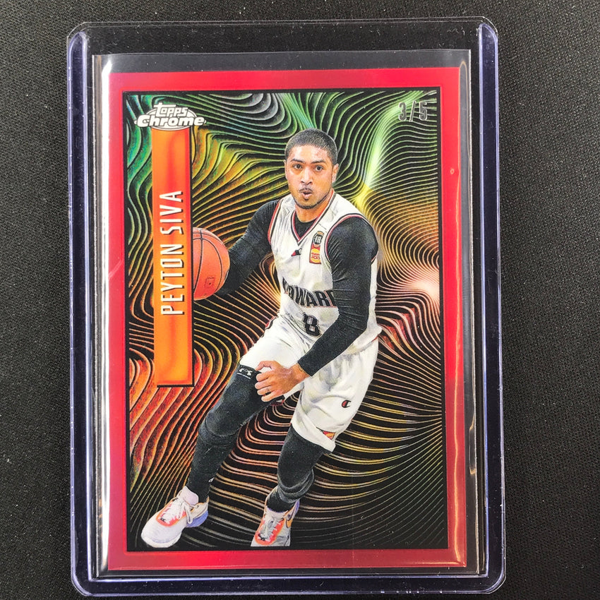 2022-23 Topps Chrome Nbl Peyton Siva Topps Chrome Expose Red 3/5
