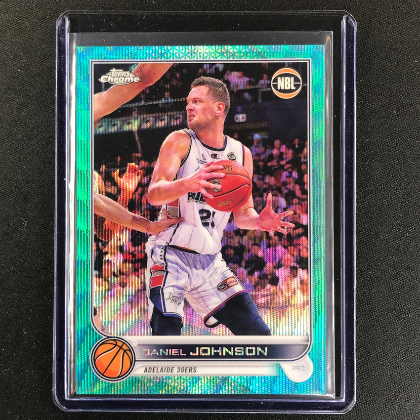 2022-23 Topps Chrome Nbl Daniel Johnson Aqua Wave /199 No 7