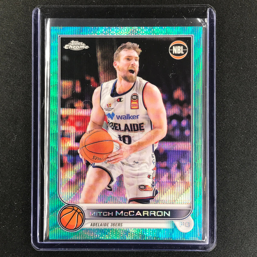 2022-23 Topps Chrome NBL MITCH MCCARRON Aqua Wave /199 #8