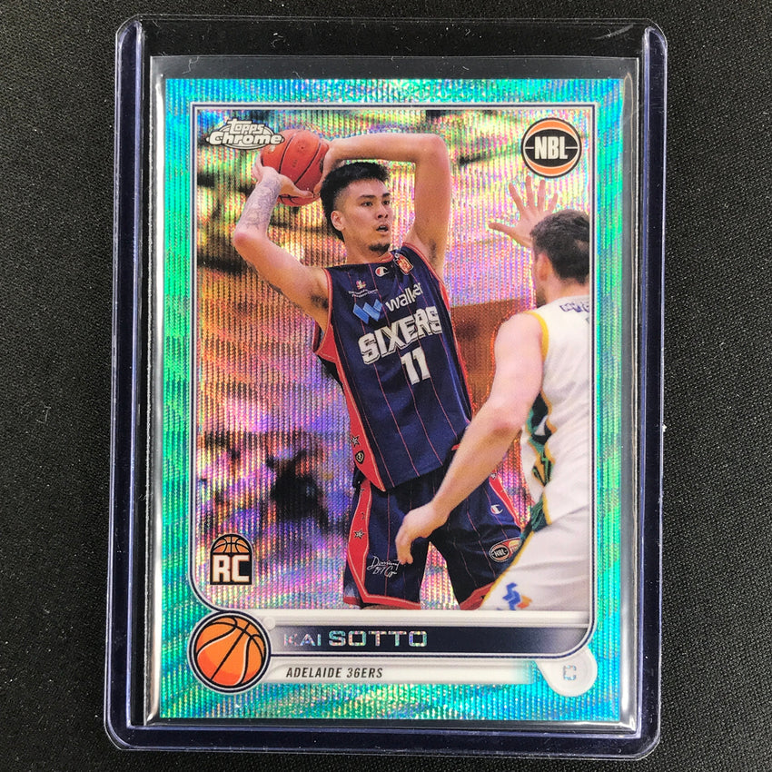 2022-23 Topps Chrome NBL KAI SOTTO Rookie Aqua Wave /199 #10