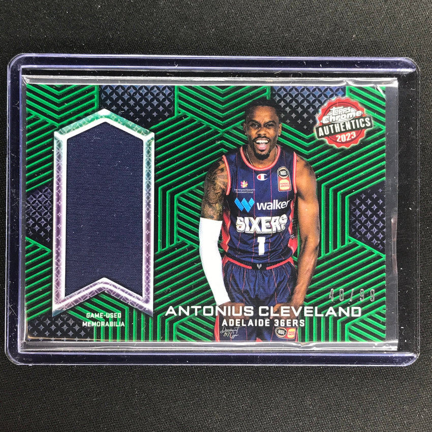 2022-23 Topps Chrome Nbl Antonius Cleveland Authentics Relics Jersey Green 40/99