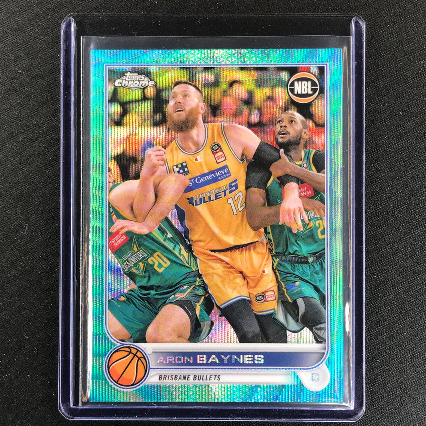 2022-23 Topps Chrome Nbl Aron Baynes Aqua Wave /199 No 11