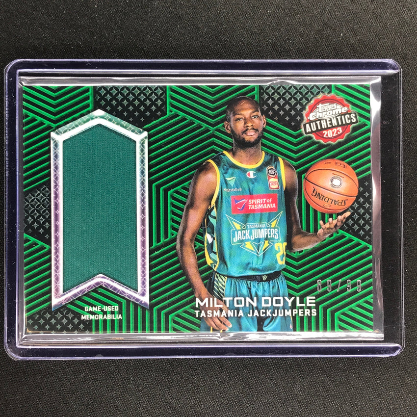2022-23 Topps Chrome Nbl Milton Doyle Authentics Relics Jersey Green 89/99