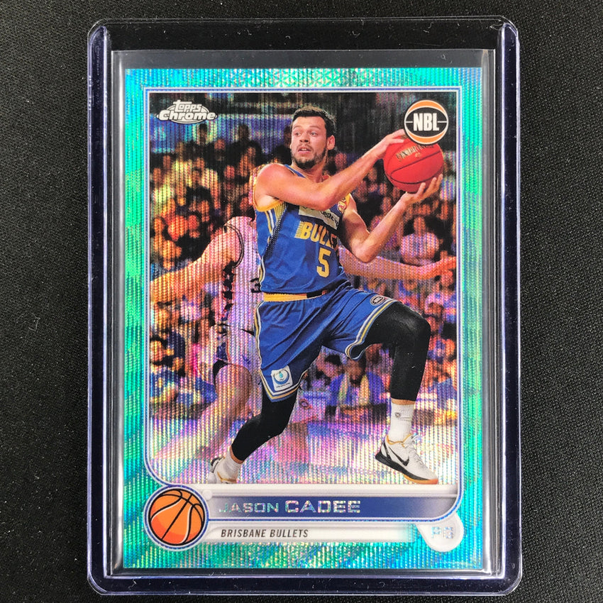 2022-23 Topps Chrome NBL JASON CADEE Aqua Wave /199 #12
