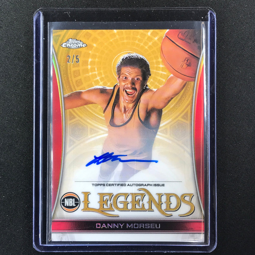 2022-23 Topps Chrome Nbl Danny Morseu Nbl Legends Auto Red 2/5