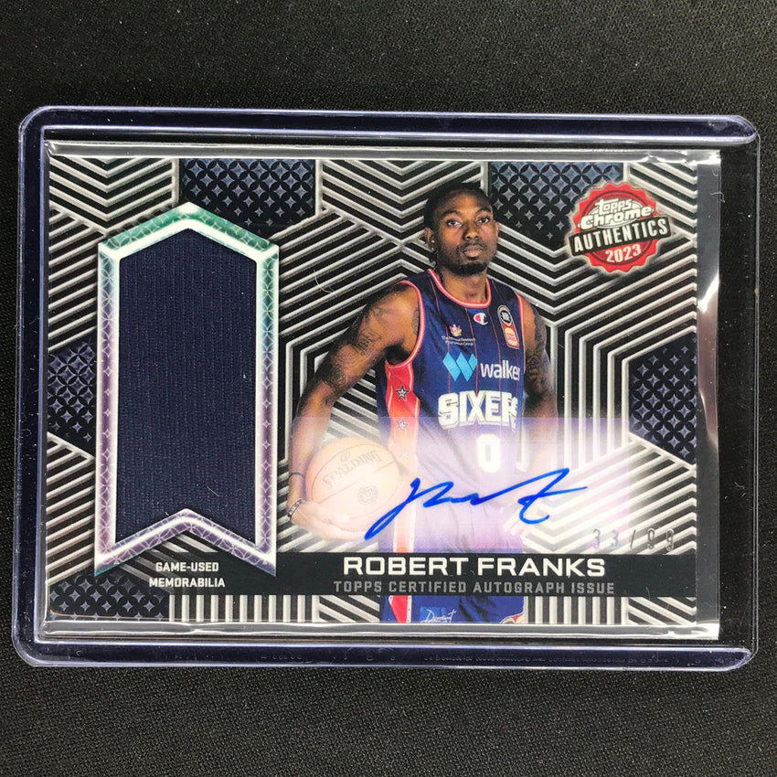 2022-23 Topps Chrome Nbl Robert Franks Authentics Relics Jersey Auto 33/99