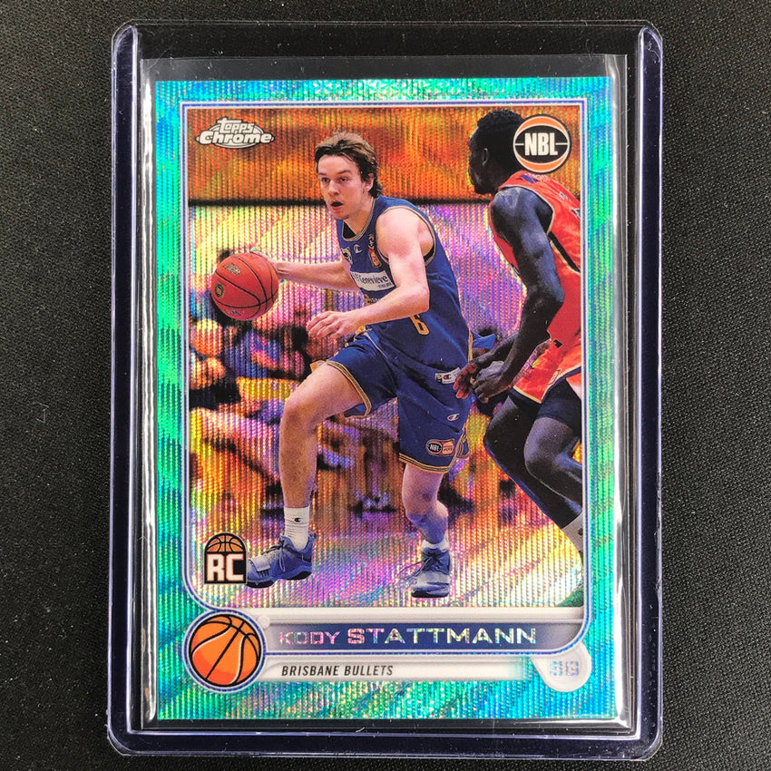 2022-23 Topps Chrome Nbl Kody Stattmann Rookie Aqua Wave /199 No 20