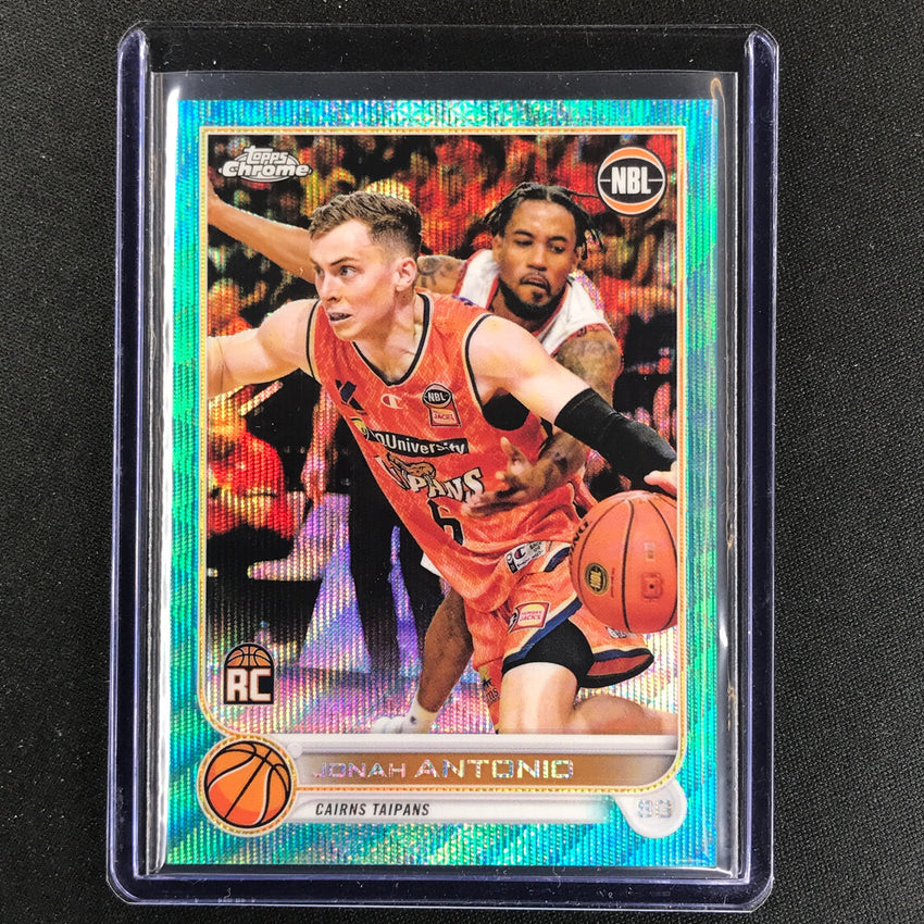 2022-23 Topps Chrome NBL JONAH ANTONIO Rookie Aqua Wave /199 #21