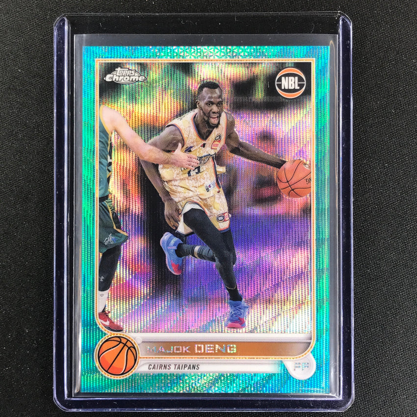 2022-23 Topps Chrome NBL MAJOK DENG Aqua Wave /199 #23