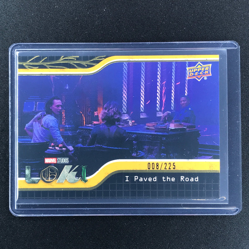 2023 Loki Season 1 I PAVED THE ROAD Base Yellow /225 #79