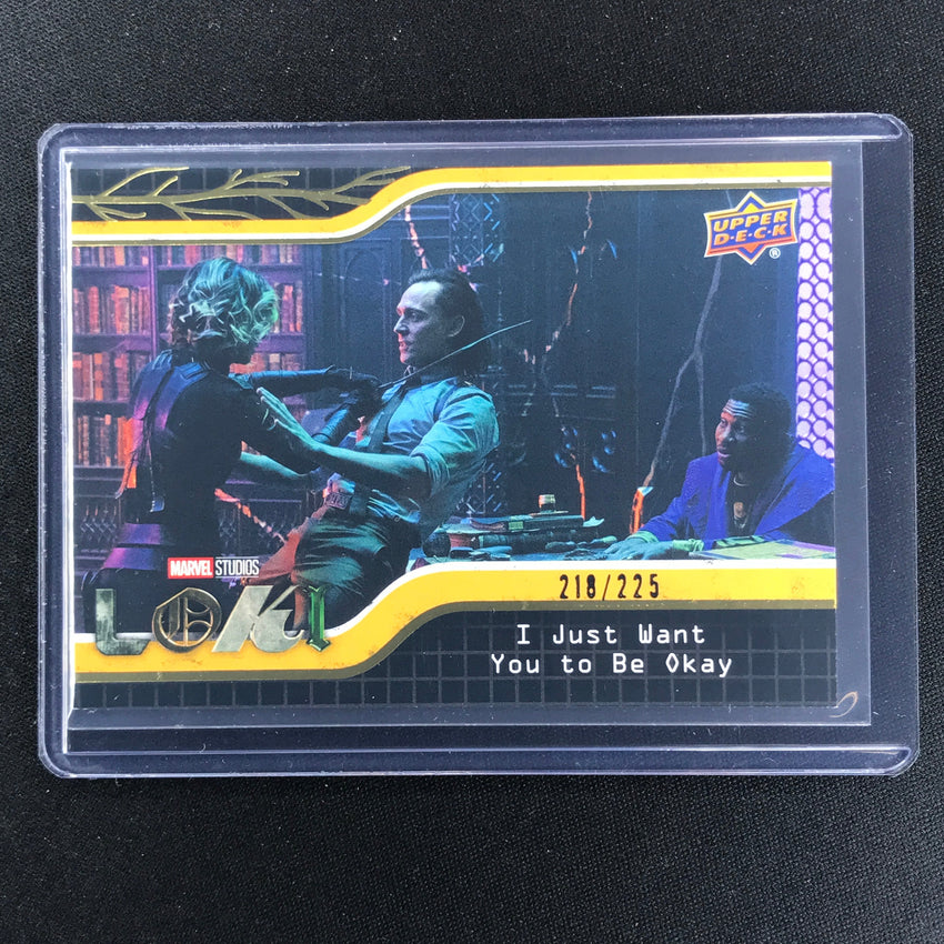 2023 Loki Season 1 I JUST WANT YOU TO BE OKAY Base Yellow /225 #84
