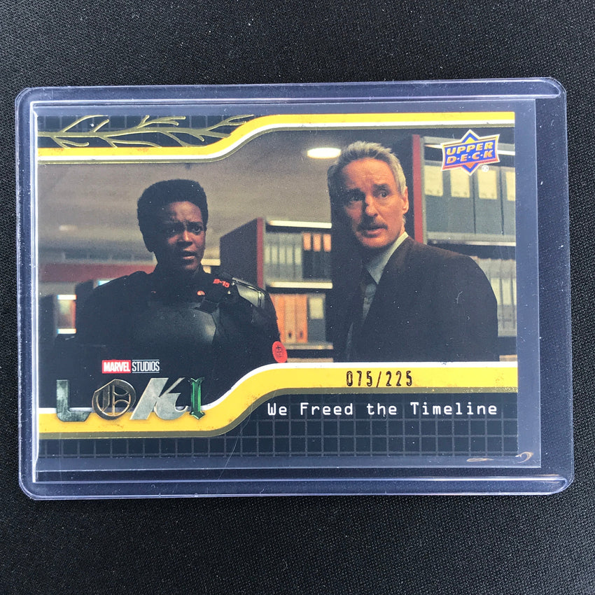2023 Loki Season 1 WE FREED THE TIMELINE Base Yellow /225 #89