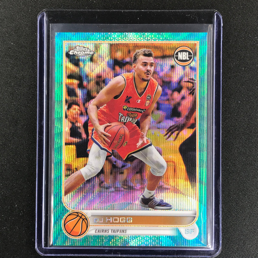 2022-23 Topps Chrome Nbl Dj Hogg Aqua Wave /199 No 25