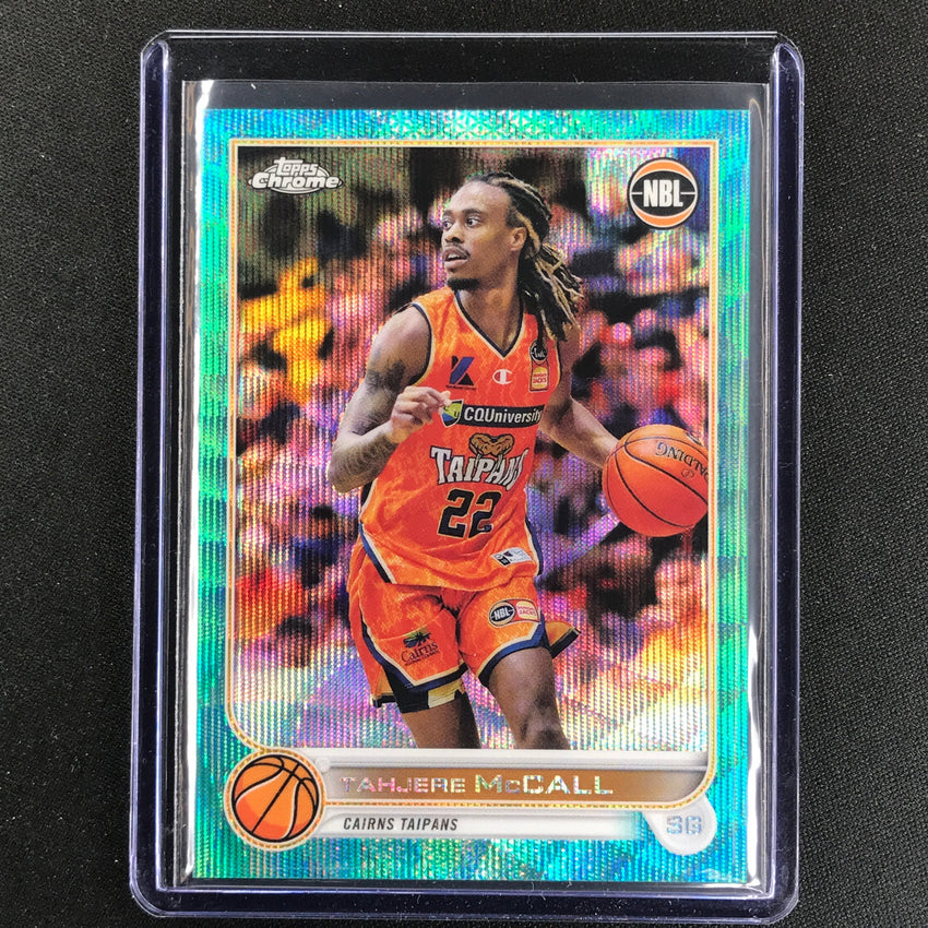 2022-23 Topps Chrome NBL TAHJERE MCCALL Aqua Wave /199 #28