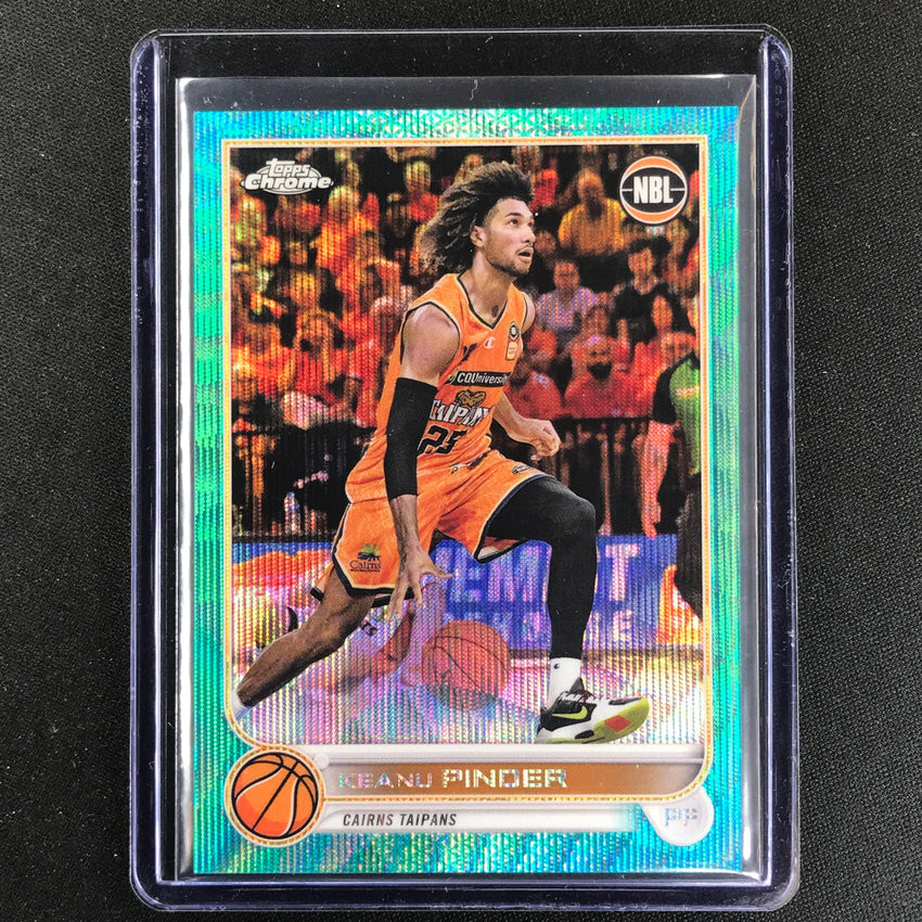 2022-23 Topps Chrome NBL KEANU PINDER Aqua Wave /199 #29