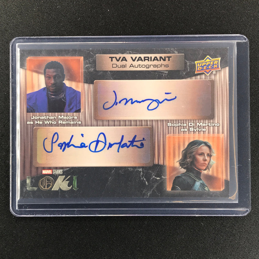 2023 Loki Season 1 Jonathan Majors Sophia Di Martino Sylvie Tva Dual Auto 19/25