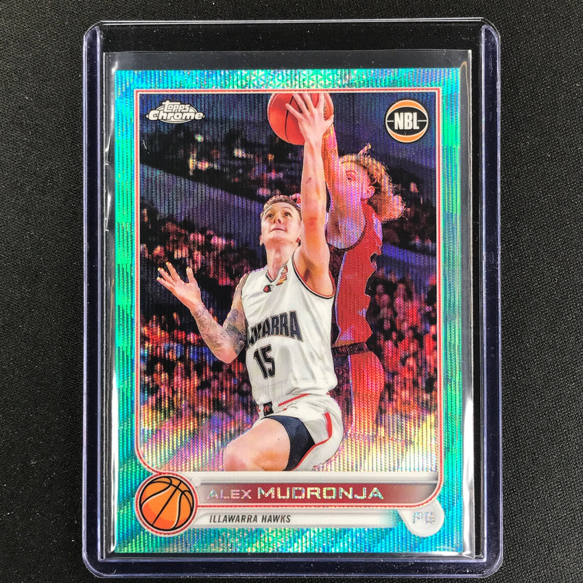 2022-23 Topps Chrome NBL ALEX MUDRONJA Aqua Wave /199 #38