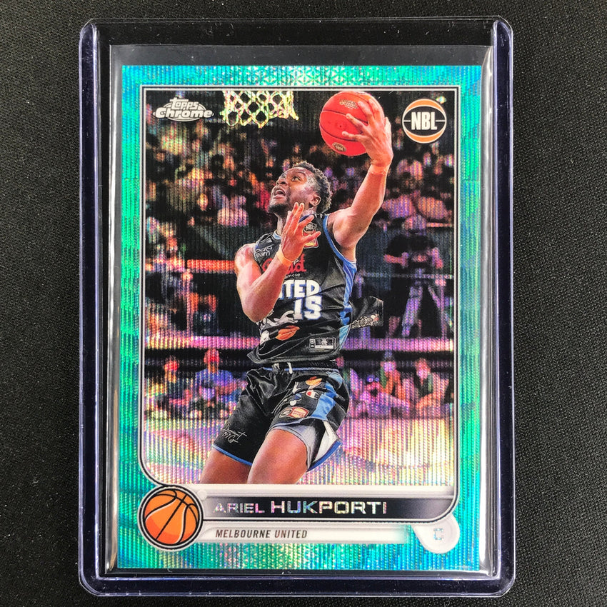 2022-23 Topps Chrome NBL ARIEL HUKPORTI Aqua Wave /199 #41