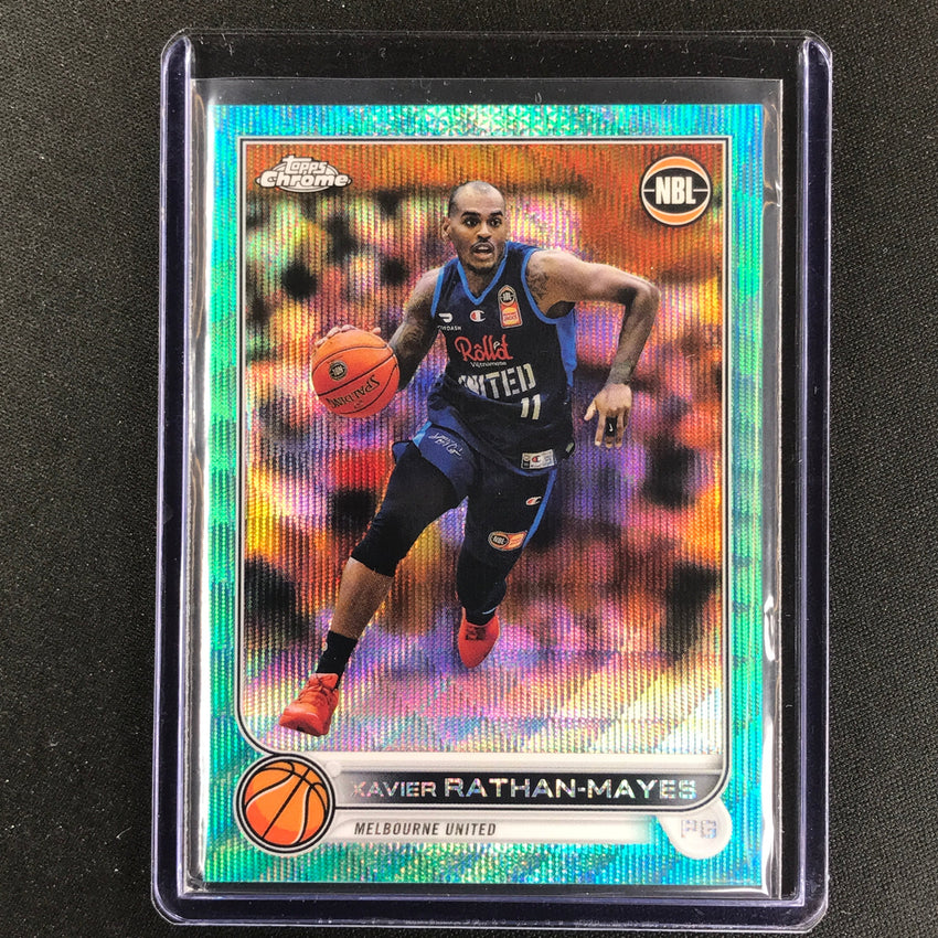 2022-23 Topps Chrome Nbl Xavier Rathan-mayes Aqua Wave /199 No 50