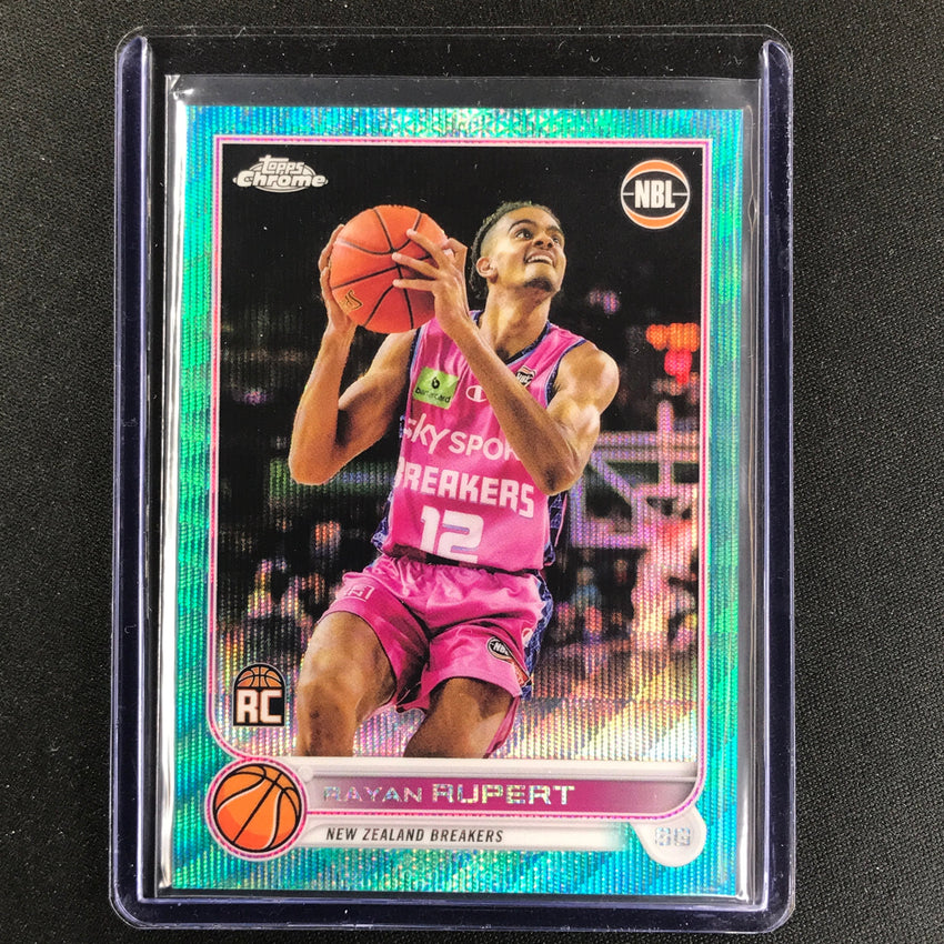 2022-23 Topps Chrome NBL RAYAN RUPERT Rookie Aqua Wave /199 #51