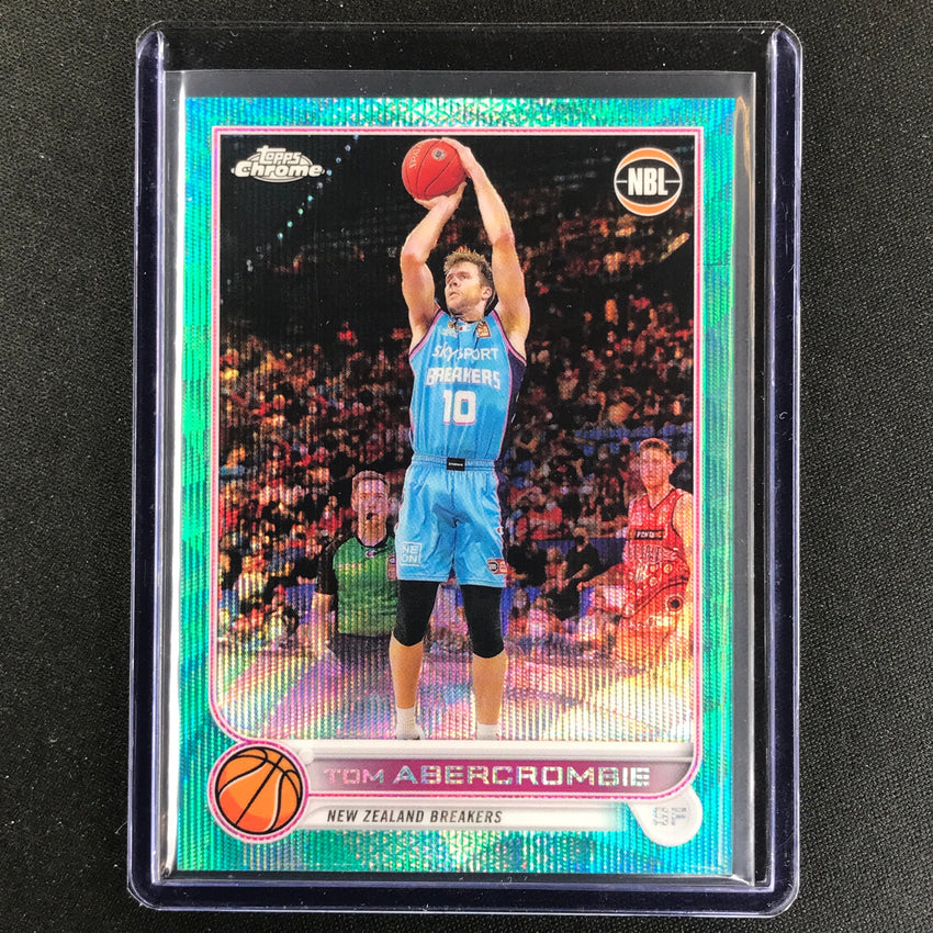2022-23 Topps Chrome NBL TOM ABERCROMBIE Aqua Wave /199 #52