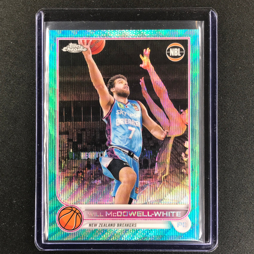 2022-23 Topps Chrome NBL WILLIAM MCDOWELL-WHITE Aqua Wave /199 #58