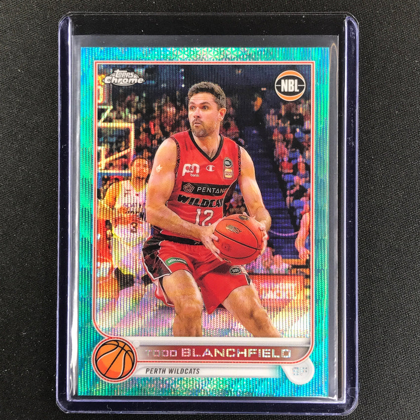 2022-23 Topps Chrome NBL TODD BLANCHFIELD Aqua Wave /199 #60