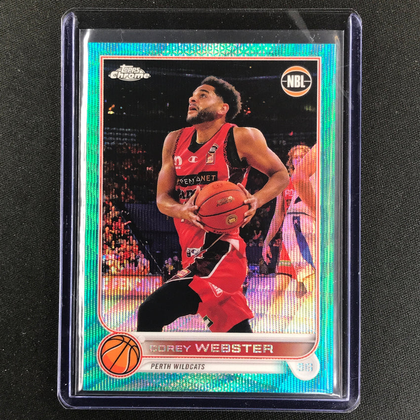 2022-23 Topps Chrome NBL COREY WEBSTER Aqua Wave /199 #69