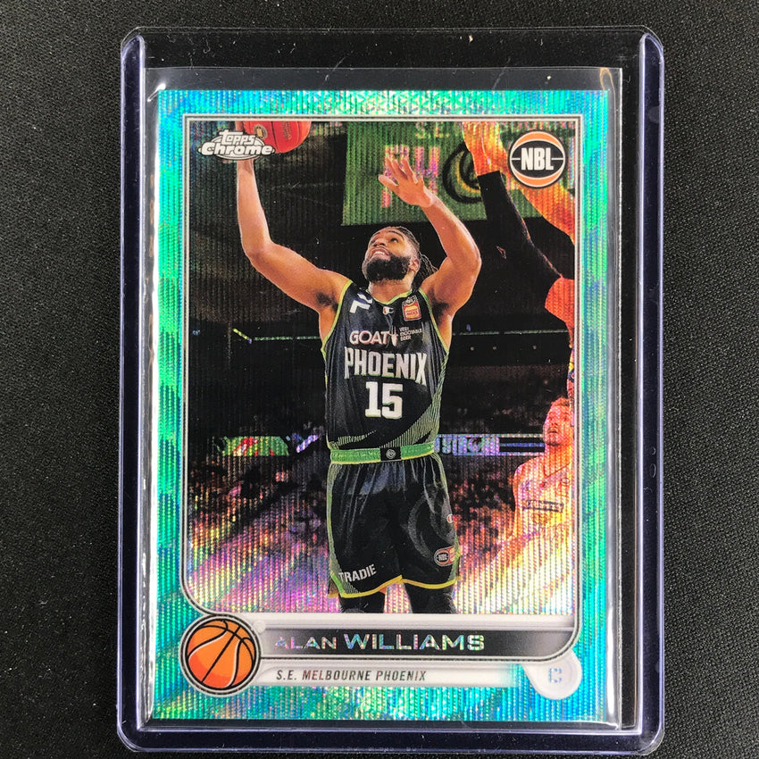 2022-23 Topps Chrome NBL ALAN WILLIAMS Aqua Wave /199 #79