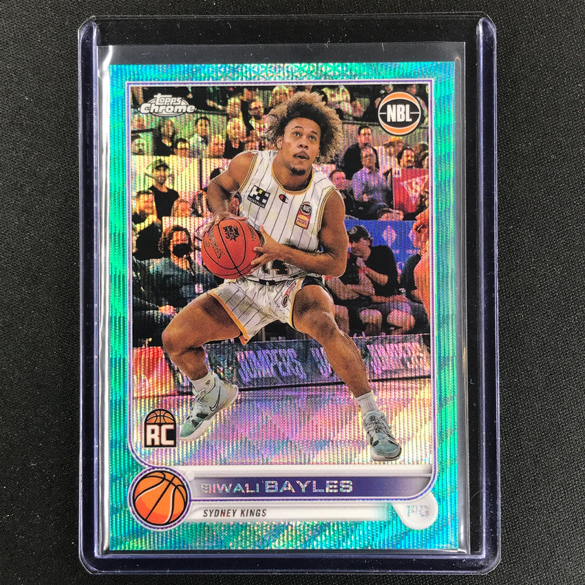2022-23 Topps Chrome NBL BIWALI BAYLES Rookie Aqua Wave /199 #80