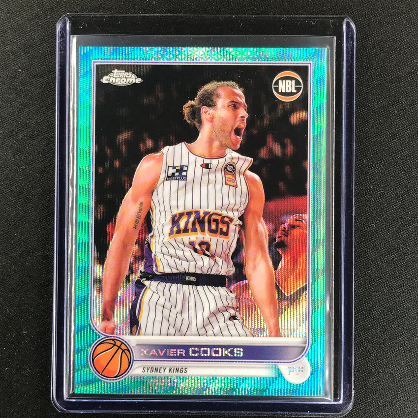 2022-23 Topps Chrome NBL XAVIER COOKS Aqua Wave /199 #82