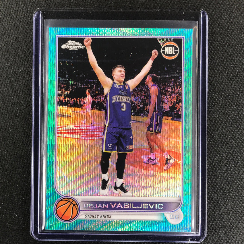 2022-23 Topps Chrome NBL DEJAN VASILJEVIC Aqua Wave /199 #84