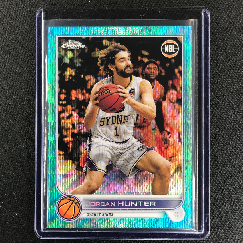 2022-23 Topps Chrome NBL JORDAN HUNTER Aqua Wave /199 #85