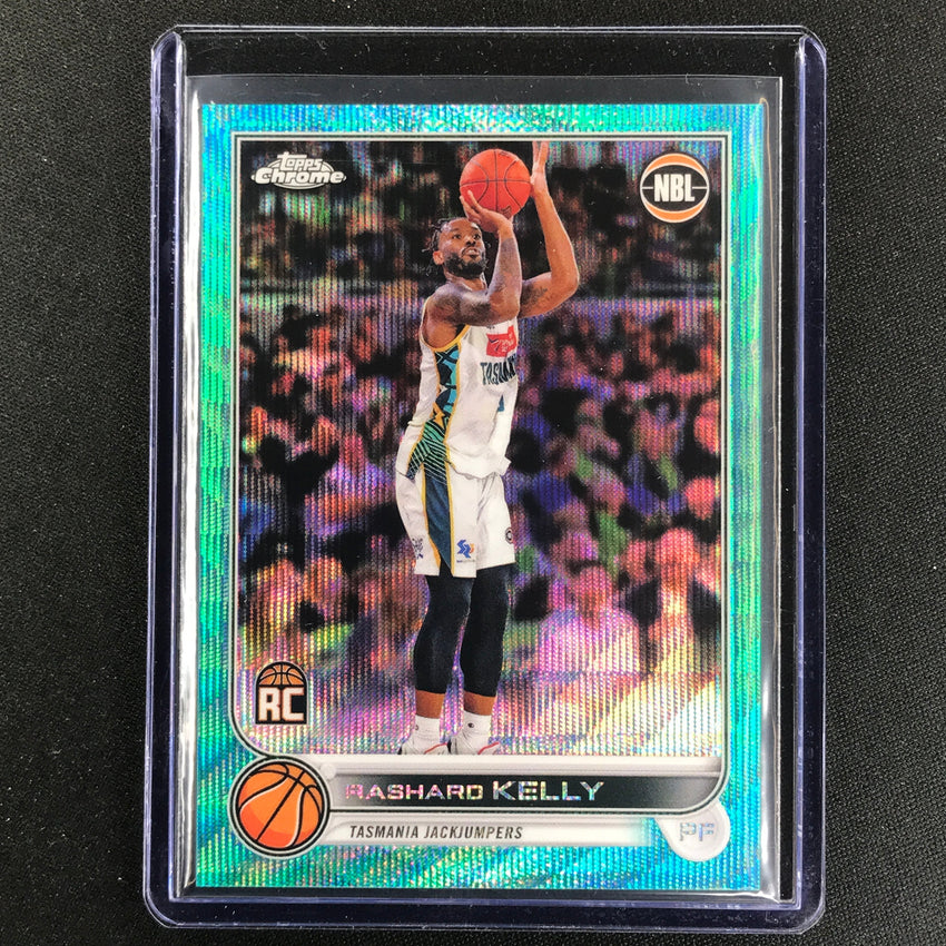 2022-23 Topps Chrome NBL RASHARD KELLY Rookie Aqua Wave /199 #91