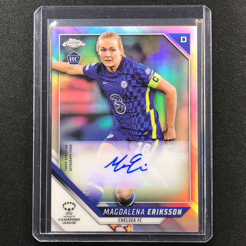 2021-22 Topps Chrome Uefa Ucl Womens Magdalena Eriksson Rookie Auto No Me B