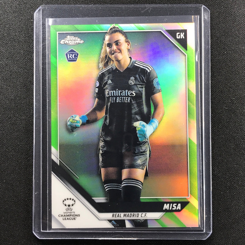 2021-22 Topps Chrome Uefa Ucl Womens Misa Rookie Neon Green 96/99