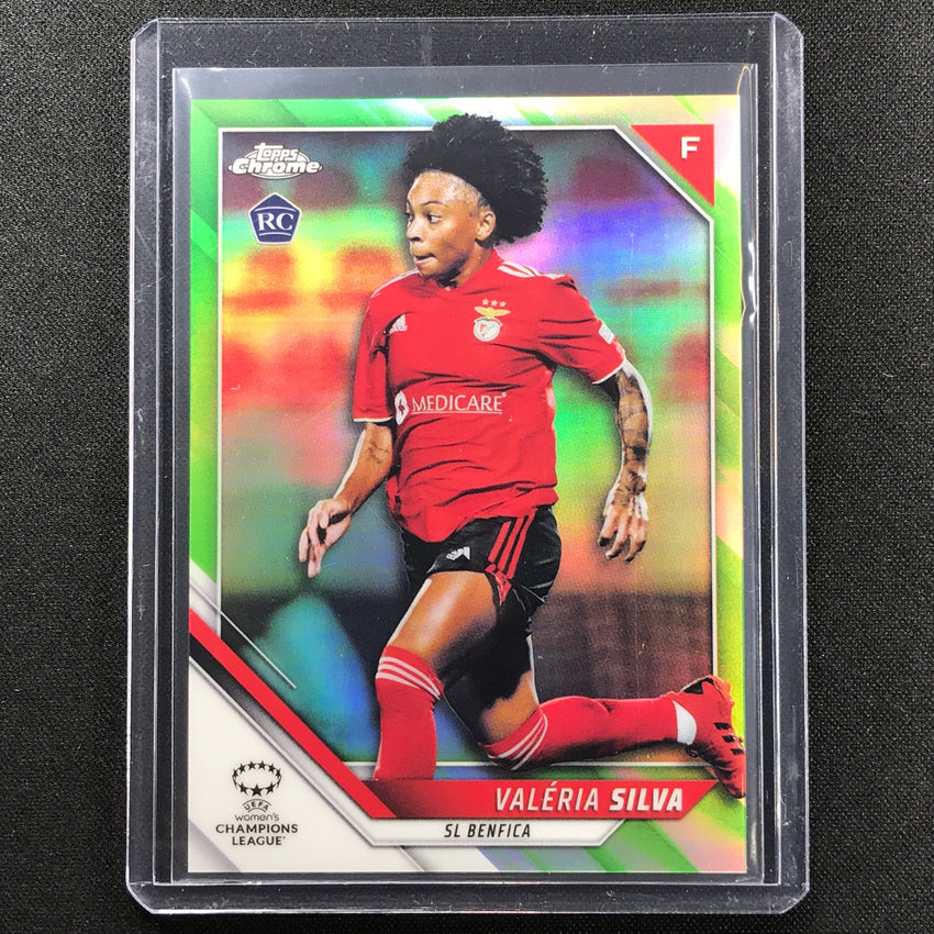 2021-22 Topps Chrome Uefa Ucl Womens Valeria Silva Rookie Neon Green 74/99