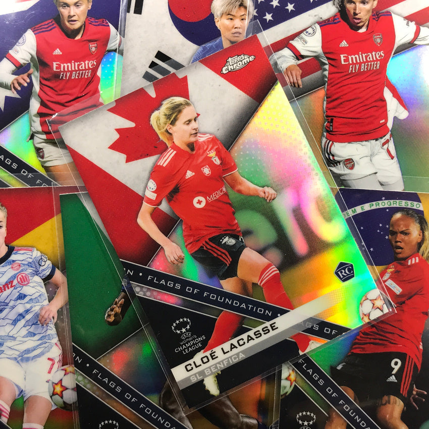 2021-22 Topps Chrome Uefa Ucl Womens Bethany England Flags Of Foundation No 11