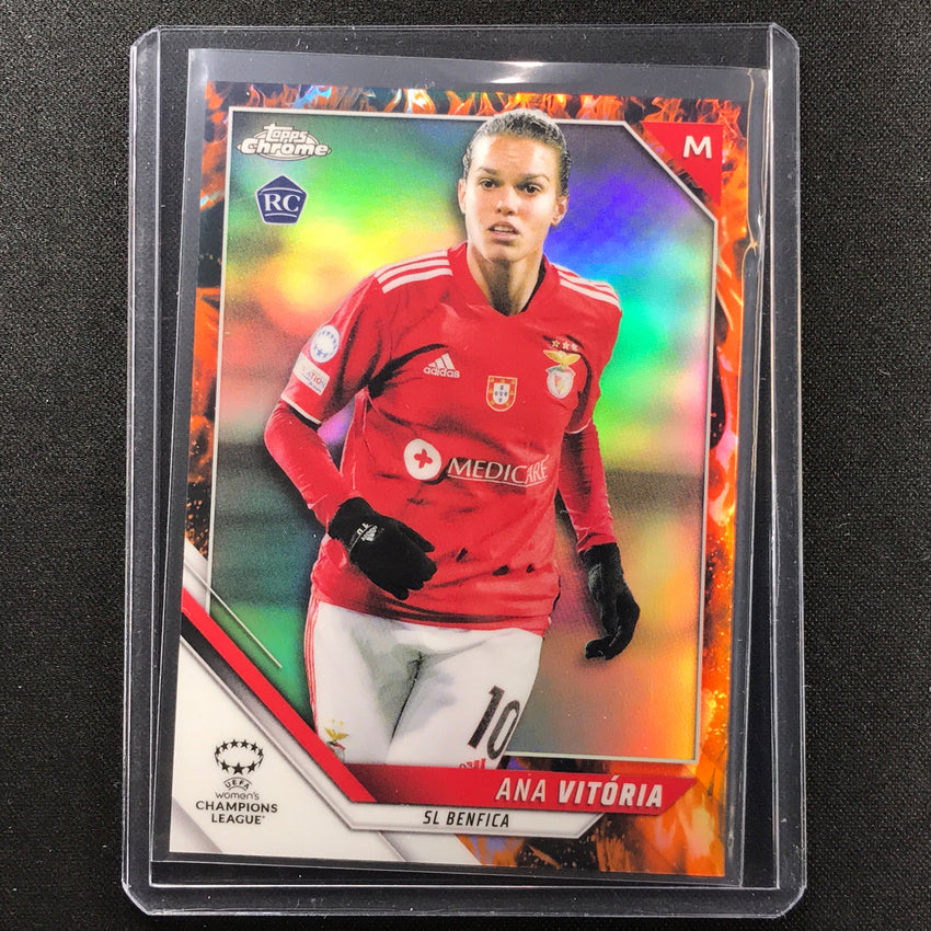 2021-22 Topps Chrome Uefa Ucl Womens Ana Vitoria Rookie Inferno 71/75
