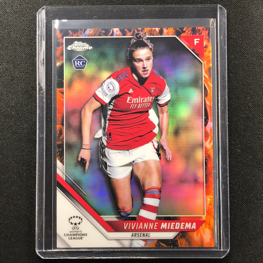 2021-22 Topps Chrome Uefa Ucl Womens Vivianne Miedema Rookie Inferno 74/75