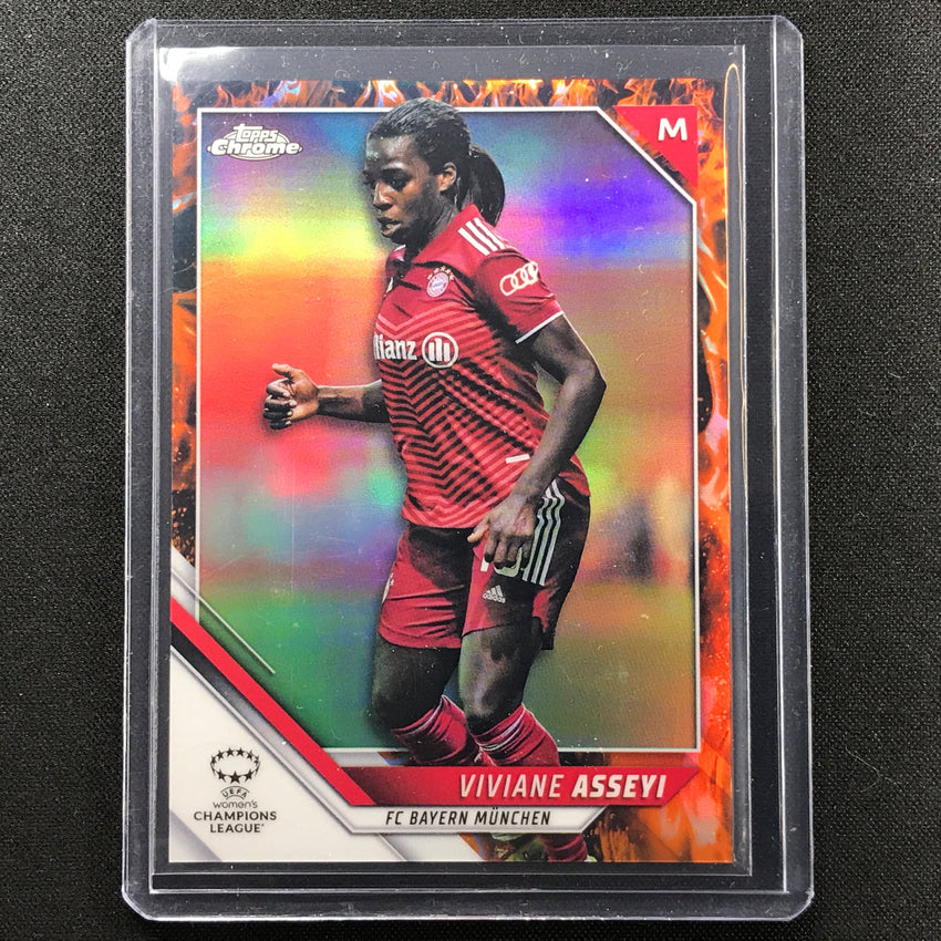 2021-22 Topps Chrome Uefa Ucl Womens Viviane Asseyi Inferno 69/75