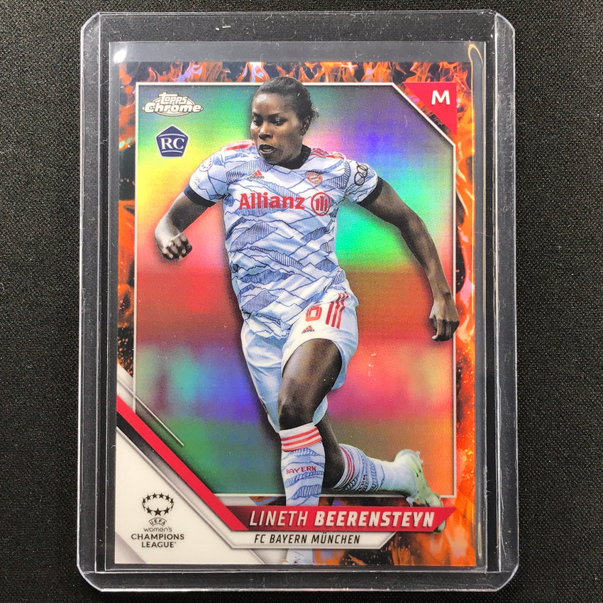 2021-22 Topps Chrome Uefa Ucl Womens Lineth Beerensteyn Rookie Inferno 5/75