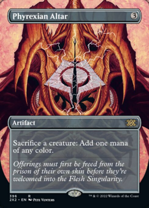 BORDERLESS Phyrexian Altar 396# - Rare Double Masters 2022