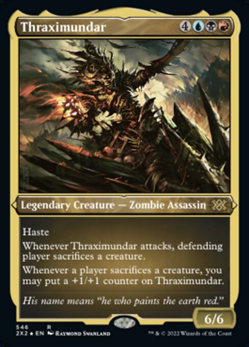 ETCHED FOIL Thraximundar 546# - Rare Double Masters 2022