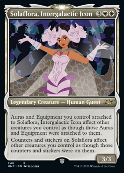 FOIL SHOWCASE Solaflora, Intergalactic Icon #246 - Rare Unfinity